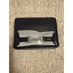 Michael Kors Carson‎ Flap Mini Wallet Black Leather – $178 Value, Yours Cheaper!